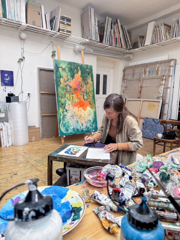 V ateliéru Veroniky Holcové V ateliéru Veroniky Holcové