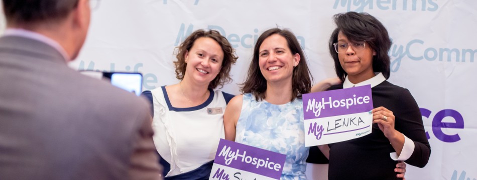 Lenka Váňová (uprostřed) na setkání advokátů hospicové a paliativní péče Advocacy Intensive (Washington 2018)