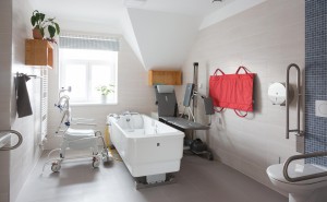 Pobytové odlehčovací služby Cesty domů – společná koupelna